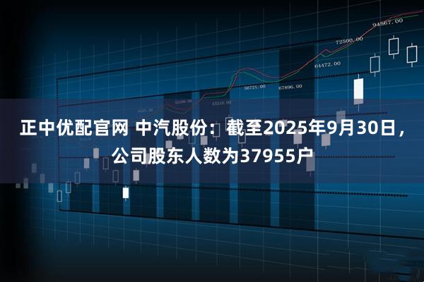 正中优配官网 中汽股份：截至2025年9月30日，公司股东人数为37955户